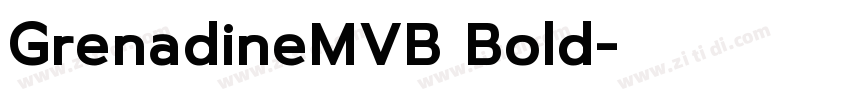 GrenadineMVB Bold字体转换